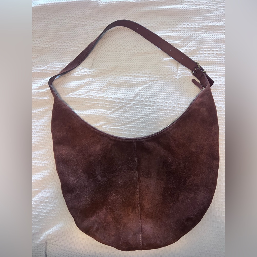 Madewell Brown Suede Shoulder Bag